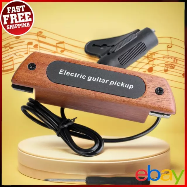 Wood Magnetic Soundhole Pickup Reusable Magnetic Pickup Guitar Sound Hole Pickup