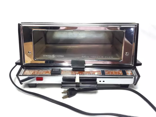 Toaster Oven 60s Mint GE General Electric Toast-R-Oven Chrome Vintage  T26/3126