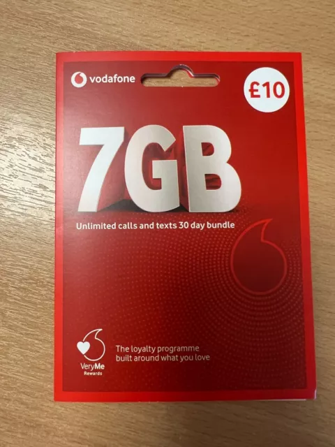 Vodafone Pay As You Go PAYG Bundle Sim Card £5