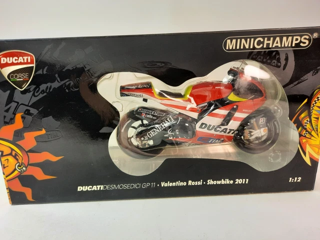 Motorräder & Quads Moto GP Rossi 2011 1:12 Minichamps Ducati Desmosedici GP11.2