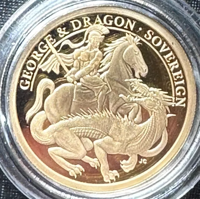 The 2021 George And The Dragon 200th Anniversary Gold Proof Sovereign 4-Coin Set