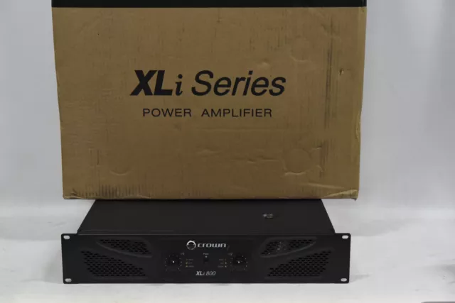 Crown XLi 800 Power Amplifier - 2 Channel 300W @4Ohm - XLi800