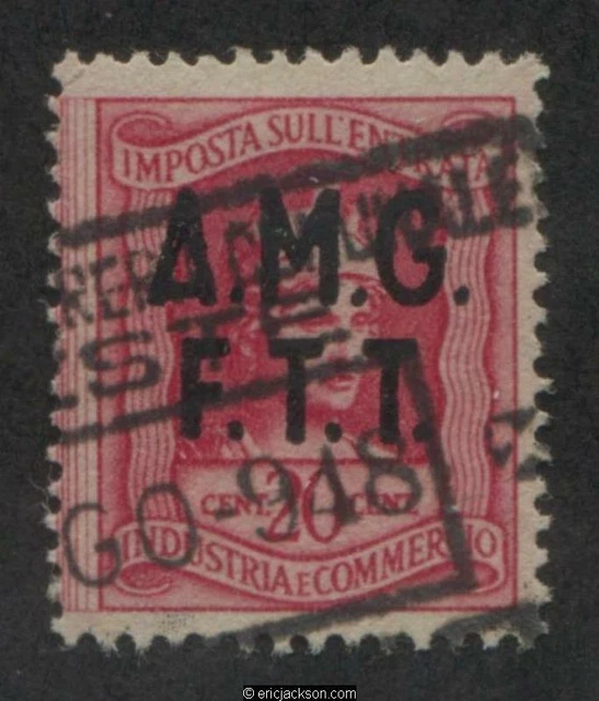 Trieste Industry & Commerce Revenue Stamp, FTT IC28 right stamp, used, VF