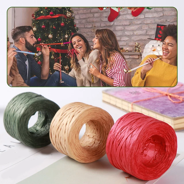 Rolls Festival Packing Cord Raffia Paper Ribbon Craft Projects Crochet Party