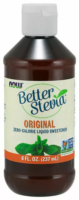 Now Foods BETTER STEVIA Original Zero Calorie Liquid Sweetener 8 fl oz