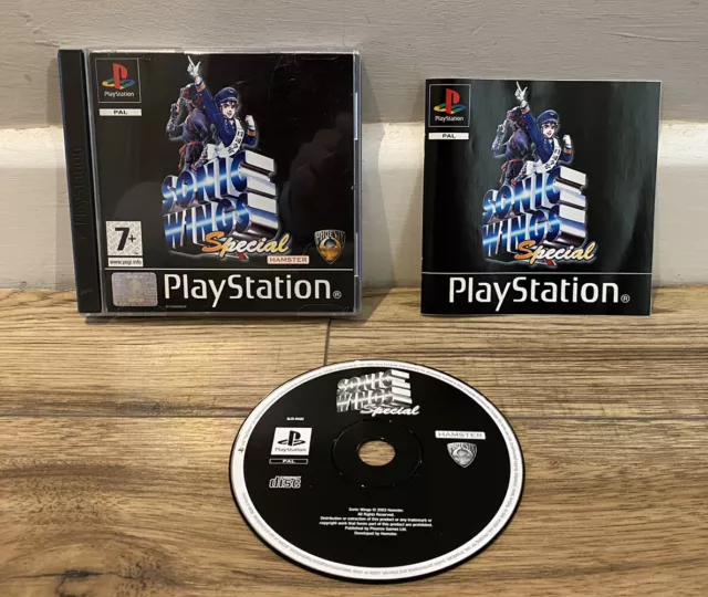 SONIC WINGS SPECIAL PS1 Game (Sony PlayStation 1, PS3 PAL) With Manual