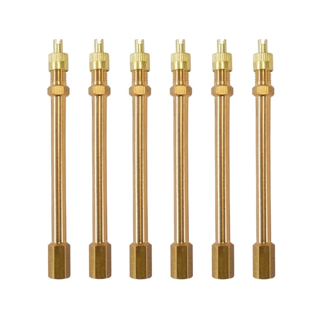 6 PIECES TIRE Valve Extension Stem Extender Rod For Car Truck Van RV