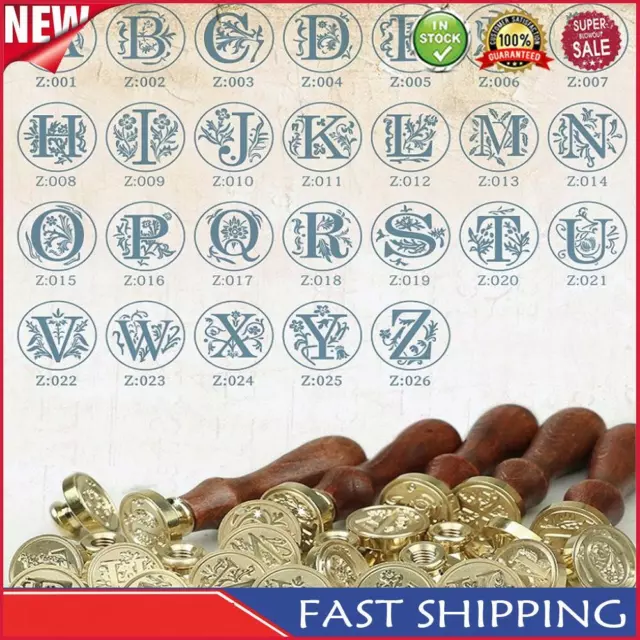 Sealing Wax Classic Initial Wax Seal Stamp Alphabet Letter