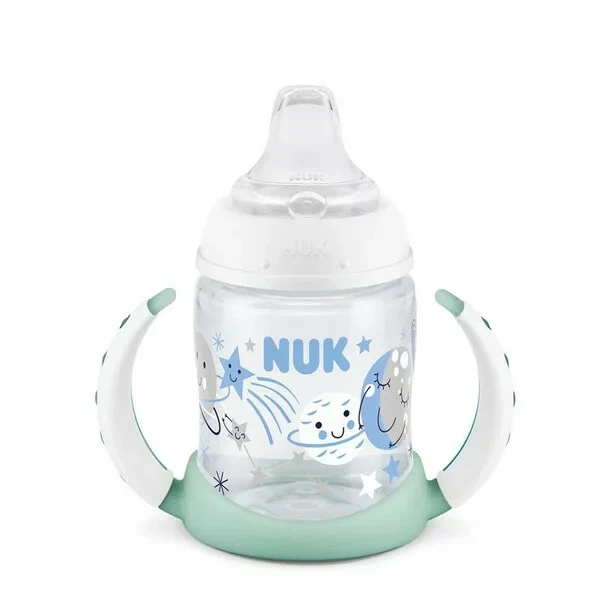 NUK Learner Cup, 5 oz Soft Spout Sippy Cup, 1 Pack, 6+ Months, Neutral