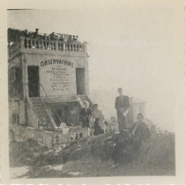 Photo Ancienne - Vintage Snapshot - Curiosité Observatoire Montagne - Mountain