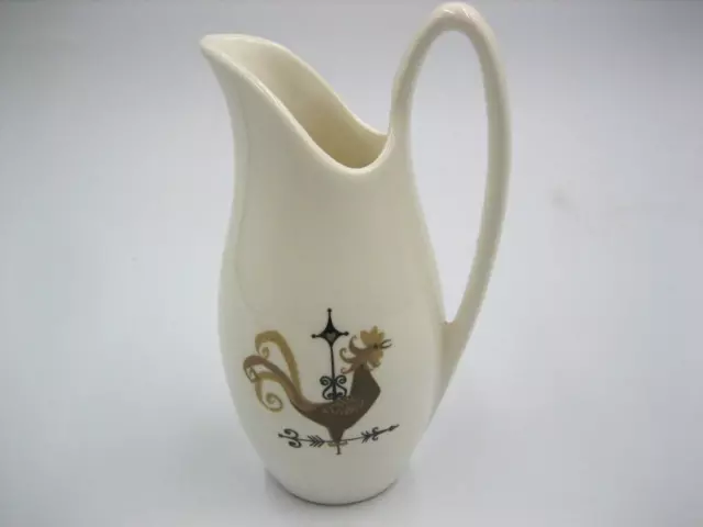 Edwin Knowles Weathervane Pattern Creamer 6" MCM  1959