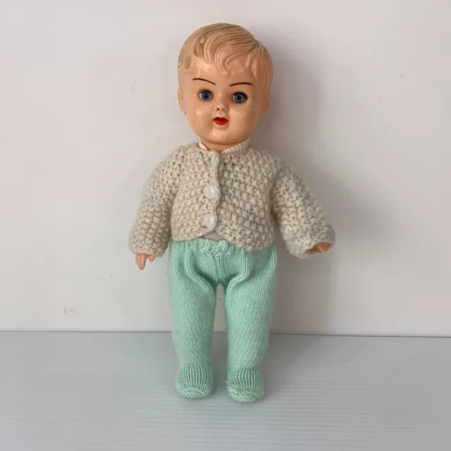 Vintage 1960s OK Kader Baby Boy Doll 12” / 30cm Sleepy Eye Outfit B3512 12 BH