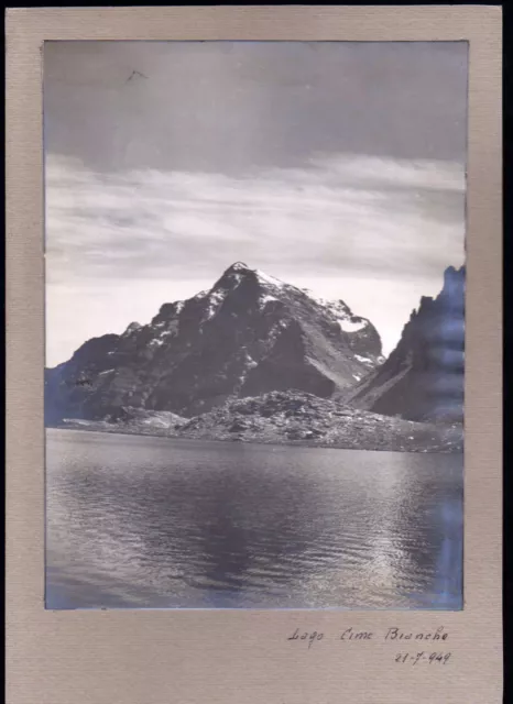 Fotografia Del 1949 Lago Cime Bianche - Cervinia Valtournanche