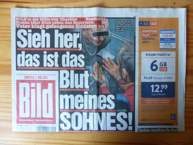 Original Bild Zeitung vom Geburtstag als Geschenk günstig