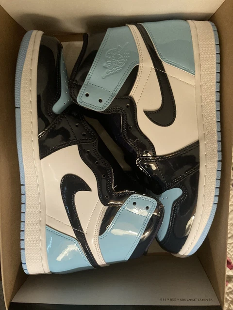 New Nike Air Jordan 1 High Patent Blue Chill UNC Size Size 11w 9.5m CD0461-401 New Nike Air Jordan 1 High Patent Blue Chill UNC Size Size 11w 9.5m CD0461-401