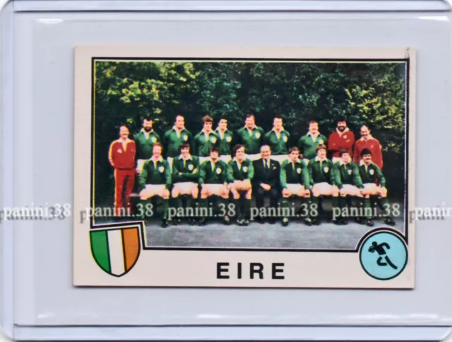 ULTRA RARE !! Vignette EIRE RUGBY TEAM Sticker n°283 "EURO FOOTBALL 82" PANINI