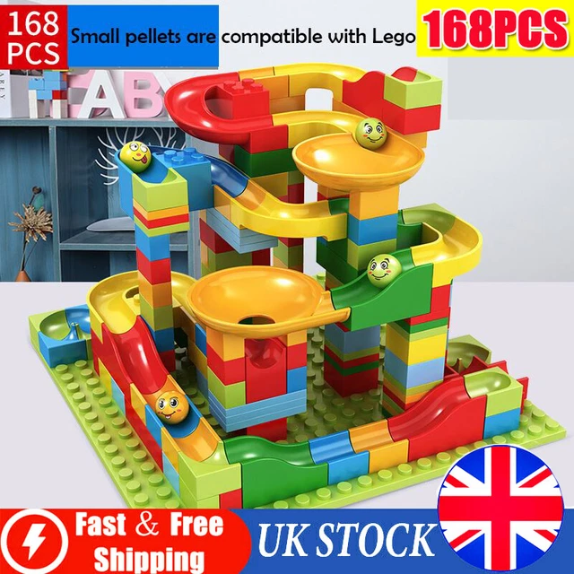 168PCs Marble Run Race Construction Maze Ball Track  Building Block Kids Toy UK