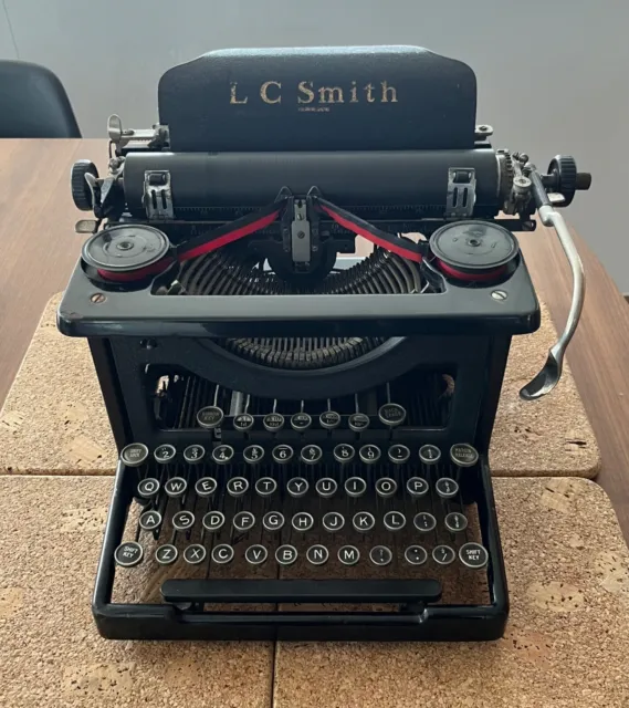 L C SMITH Antique Typewriter L C Smith Rare Typewriter Vintage