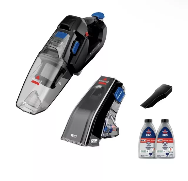 BISSELL Pet Stain Erase Duo Cordless Portable Deep Cleaner and Hand Vacuum 3706