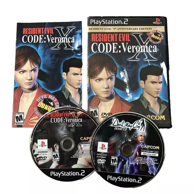 Resident Evil X Code Veronica Playstation 2 Ps2 Original - Escorrega o Preço