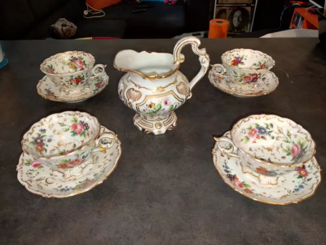 Ancien Service A Café Porcelaine  De Paris ? Limoges ?