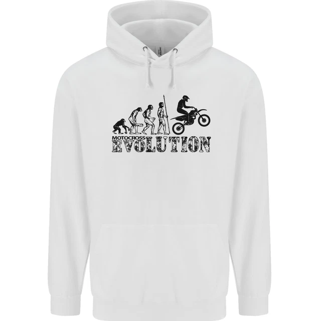 Evolution of Motorcycle Motorbike Biker Childrens Kids Hoodie