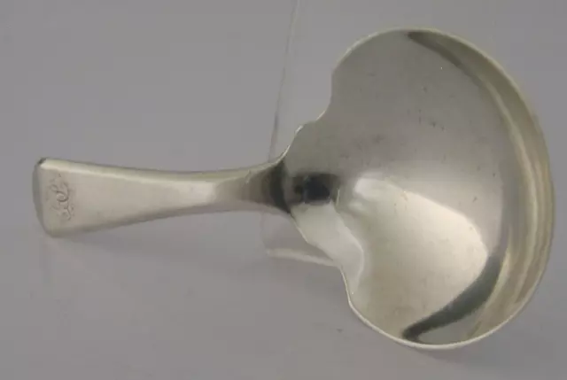 English Victorian Solid Sterling Silver Caddy Spoon 1844 Antique