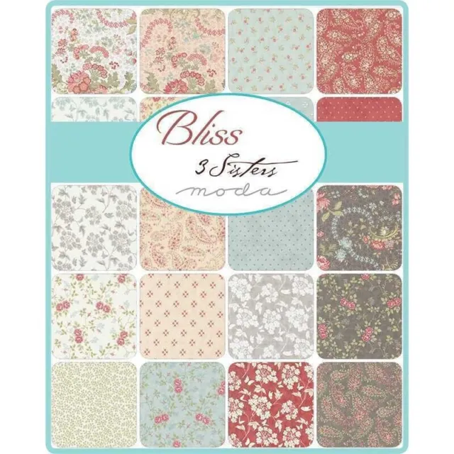 Moda Layer Cake - BLISS by 3 SISTERS - 100% cotton for patchwork quilting