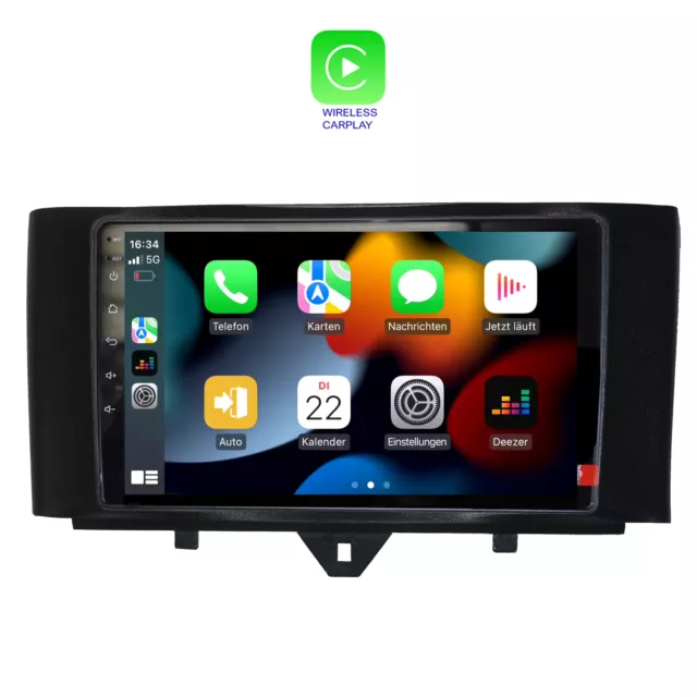 Pour Smart 9 " Écran Tactile Android Autoradio GPS Navigation Carplay 3