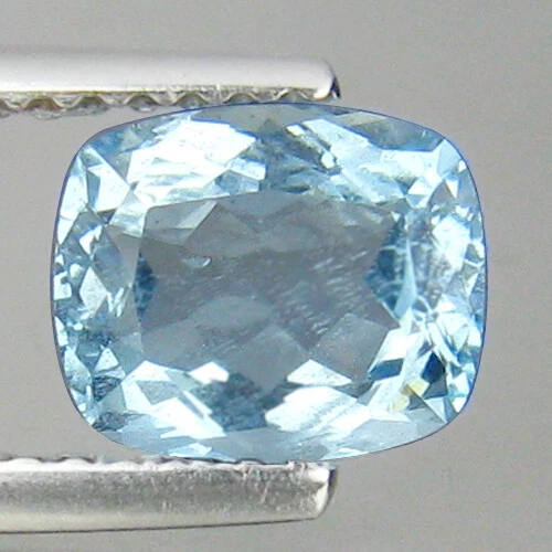 1.33Ct GORGEOUS ! UNTREATED SANTAMARIA BLUE AQUAMARINE FROM BRAZIL