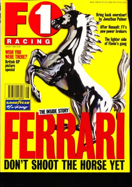 F1 Racing Magazine August 1996 Ferrari Sonderausgabe Bennetton Eddie Jordan