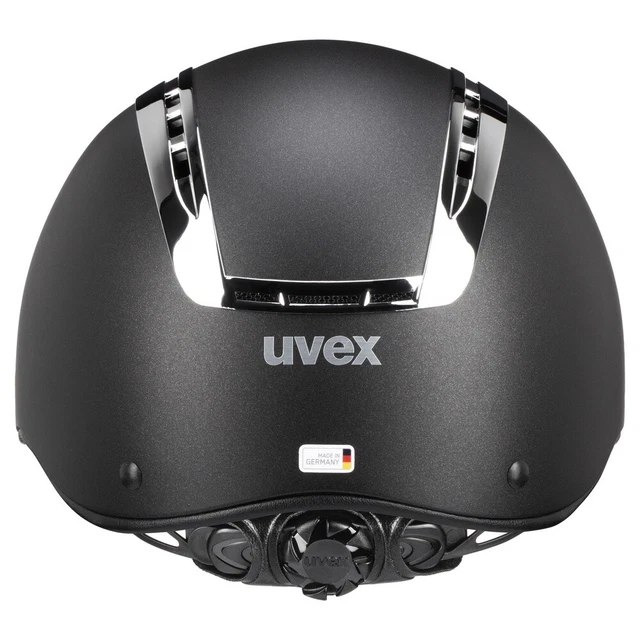 Reithelm SUXXEED Chrome Uvex black mat/silver Reitkappe schwarz Reiterhelm 4