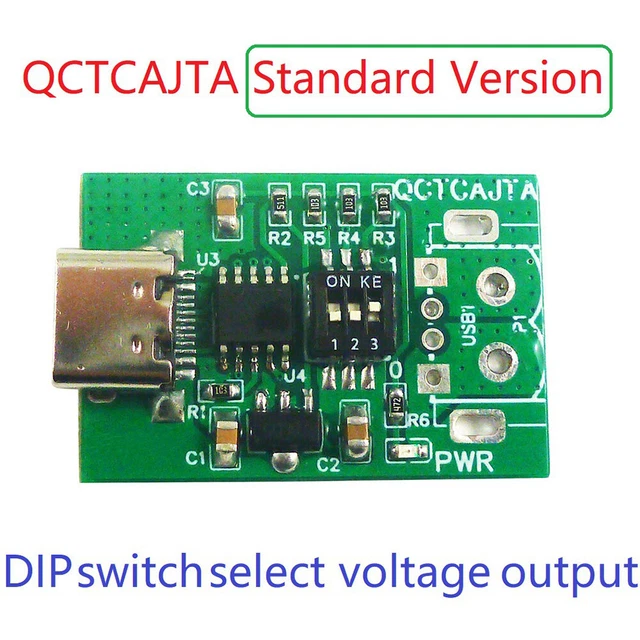 Type-C PD QC AFC Hızlı Şarj Yapay Uyarıcı Modülü 5V 9V 12V 15V 20V Çıkış Şarj Ci
