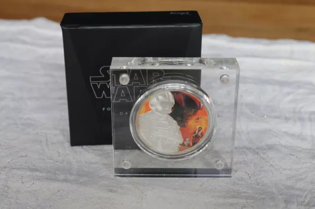 Niue - 2 NZD Star Wars Episode VII Poe Dameron - 1 Oz Silber PP