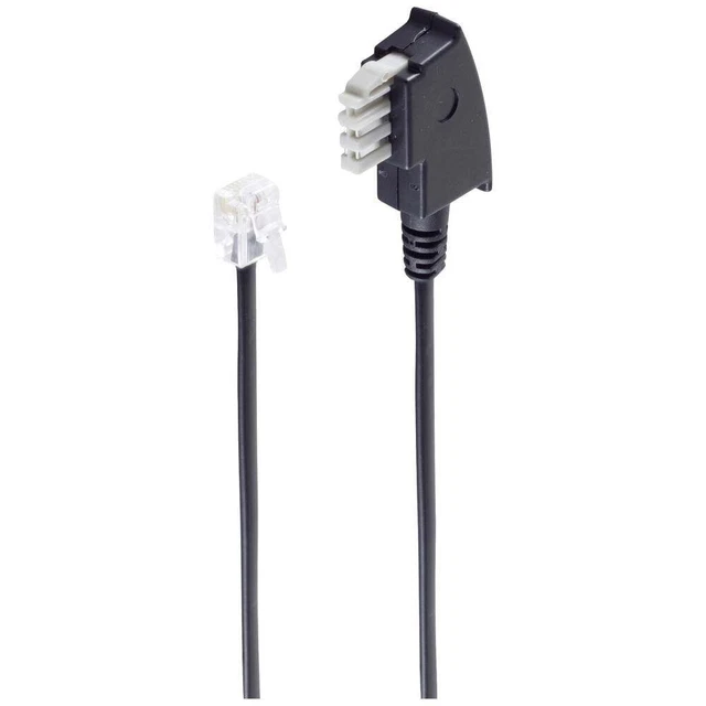 Shiverpeaks fax Câble de liaison [1x TAE N mâle - 1x RJ11 mâle 6P2C] 3 m noir