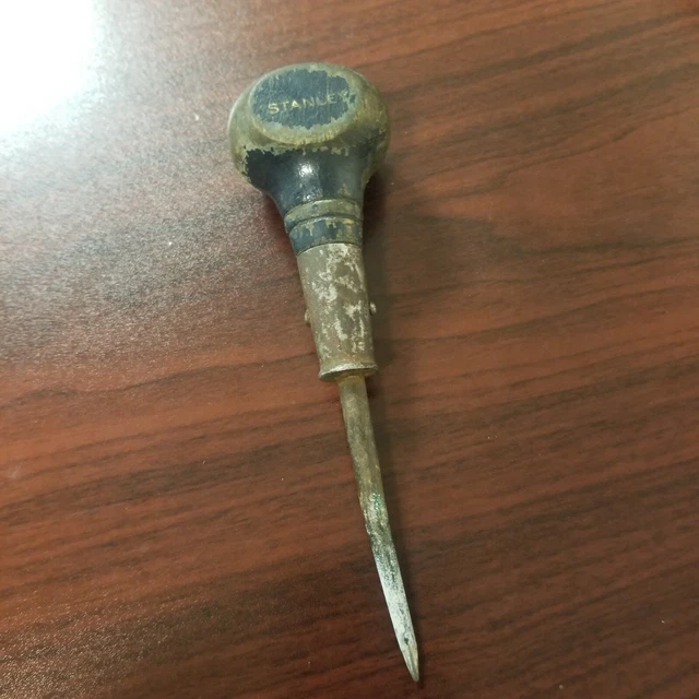VINTAGE STANLEY 61/16& Wood Handle Scratch Awl 6.00 PicClick