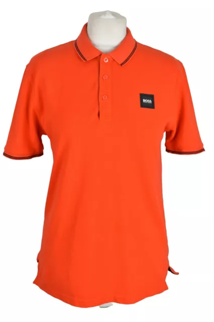 HUGO BOSS Orange Polo T-Shirt size 16-M Boys Outerwear Outdoors Kids Youth