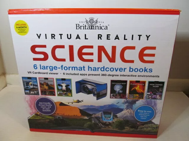 Encyclopedia Britannica Virtual Reality Science 6 Large Format Hardcover Books