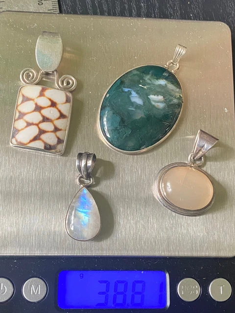 Vintage Sterling Silver Pendant Lot
