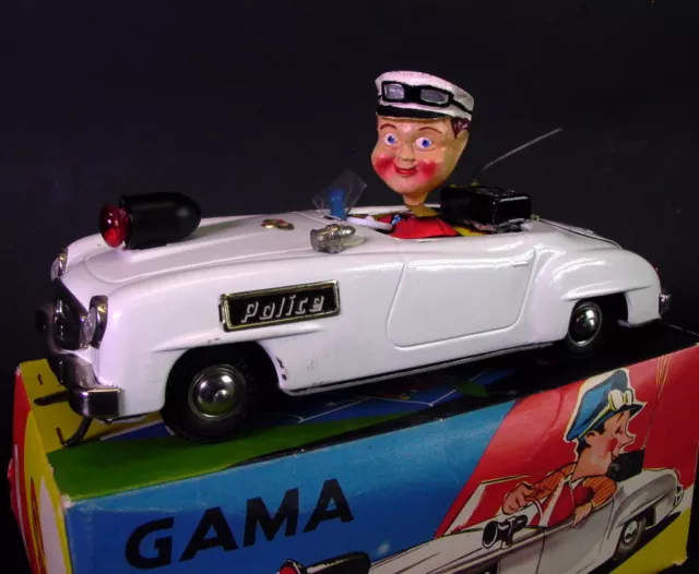 GAMA 104 - Mercedes 190 Police & OVP - orig. 1950ies