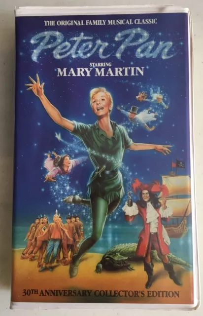 Peter Pan Family Musical VHS Starring Mary Martin 30th Anniversary Edition