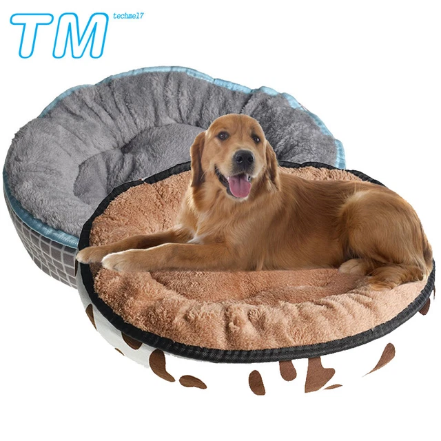 Pet Dog Cat Bed Fluffy Soft Warm Calming Sleeping Bed Kennel Snug Donut Plush