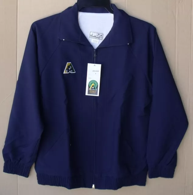 Ladies Lawn Bowls Australia Jacket Junior NSW NAVY BA Logo lined size 8  12 ONLY