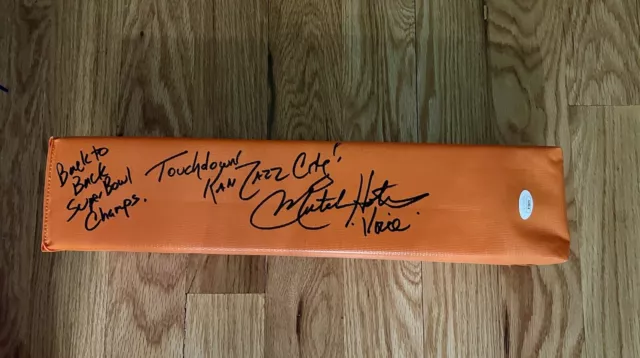 Kansas City Chiefs Mitch Holthus Signed Pylon Jsa Coa Authentic Autograph Rare
