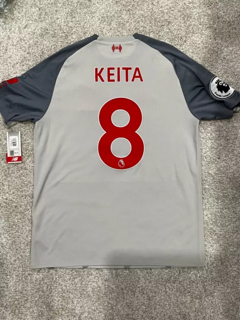 *BNWT* New Balance 2018-2019 Liverpool FC Third Jersey #8 Keita Sz M