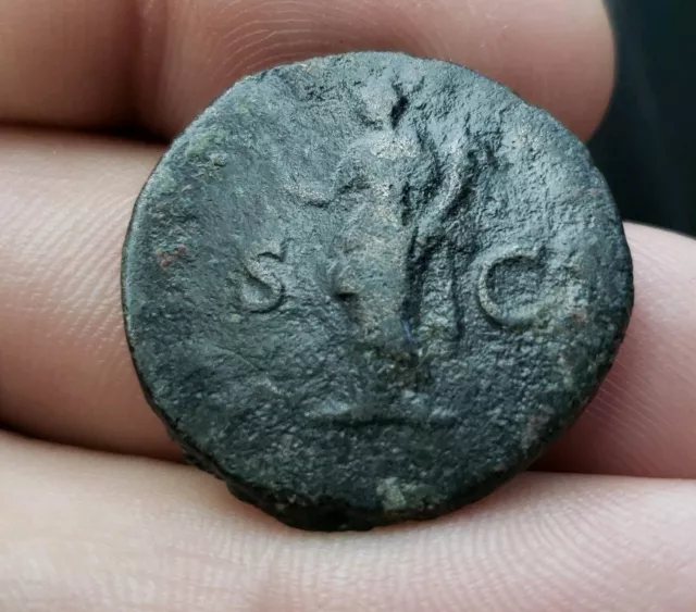 Trajan Dupondius 98-117AD Rome mint. Roman Empire