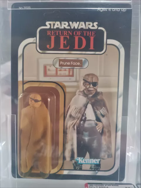Vintage Star Wars Kenner ROTJ  Prune Face AFA 80+unpunched