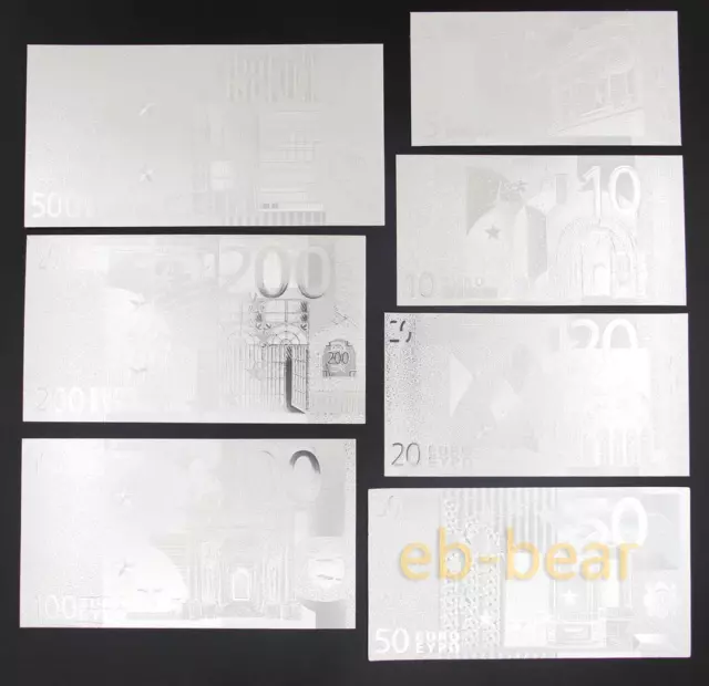 Wholesale 10 Set 70 Pcs Euro Silver Banknote Crafts Money Collections Game Gift 3