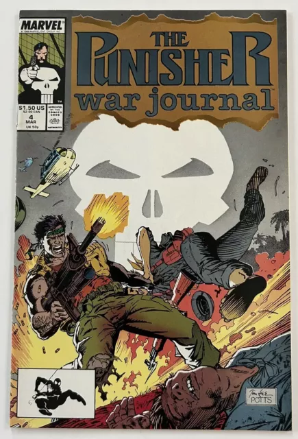 Punisher War Journal #4 Vol. 1 Marvel Comics 1989 Direct Market. Copper Age Fine