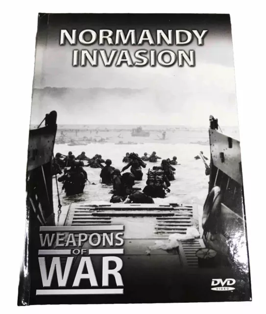 Weapons Of War Normandy Invasion Documentary +  Built in Book DVD  Like New